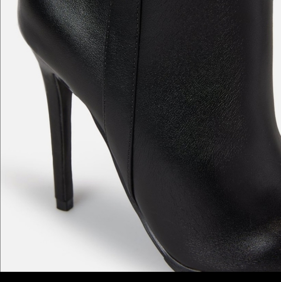 Stiletto lug sole pull on booties - vegan - Picture 5 of 5